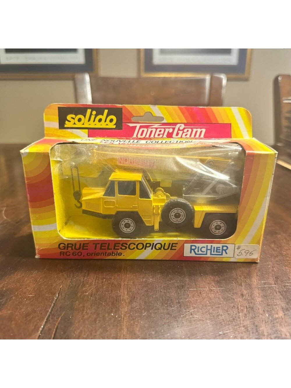 Vintage Solido Toner Gam Richier RC 60 Grue Model Crane
